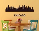 City of USA Vinyl Decals Silhouette Modern Wall Art Sticker